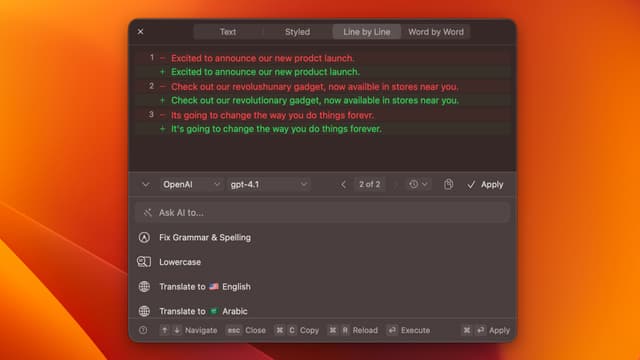 RewriteBar: macOS AI Writing Assistant for Grammar, Translation ...