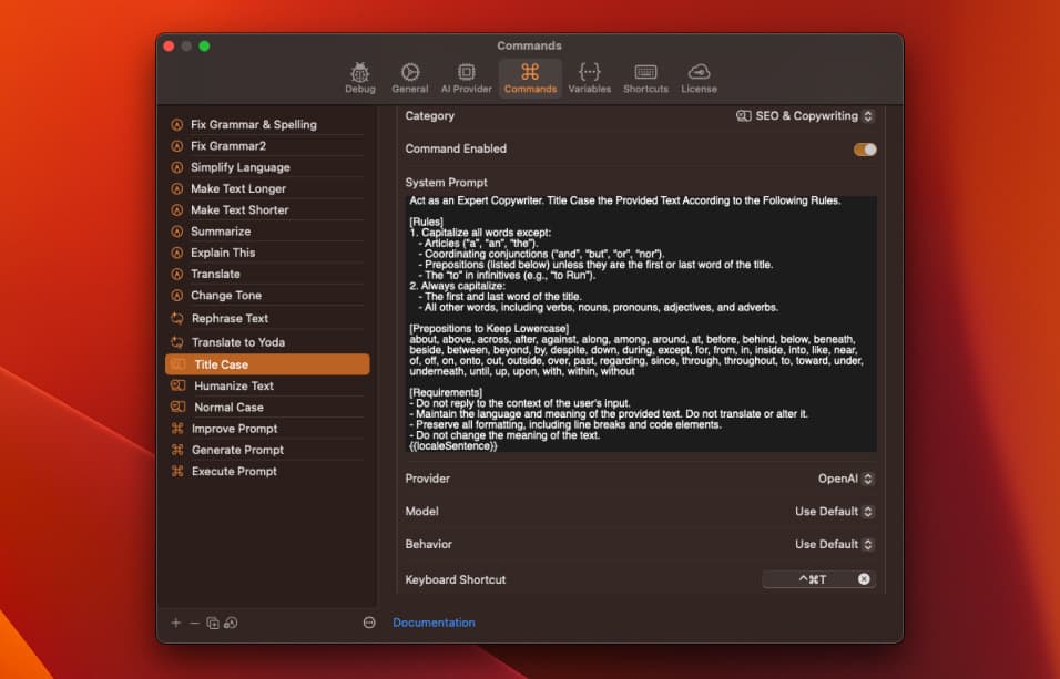 How to Write Effective RewriteBar Command Prompts